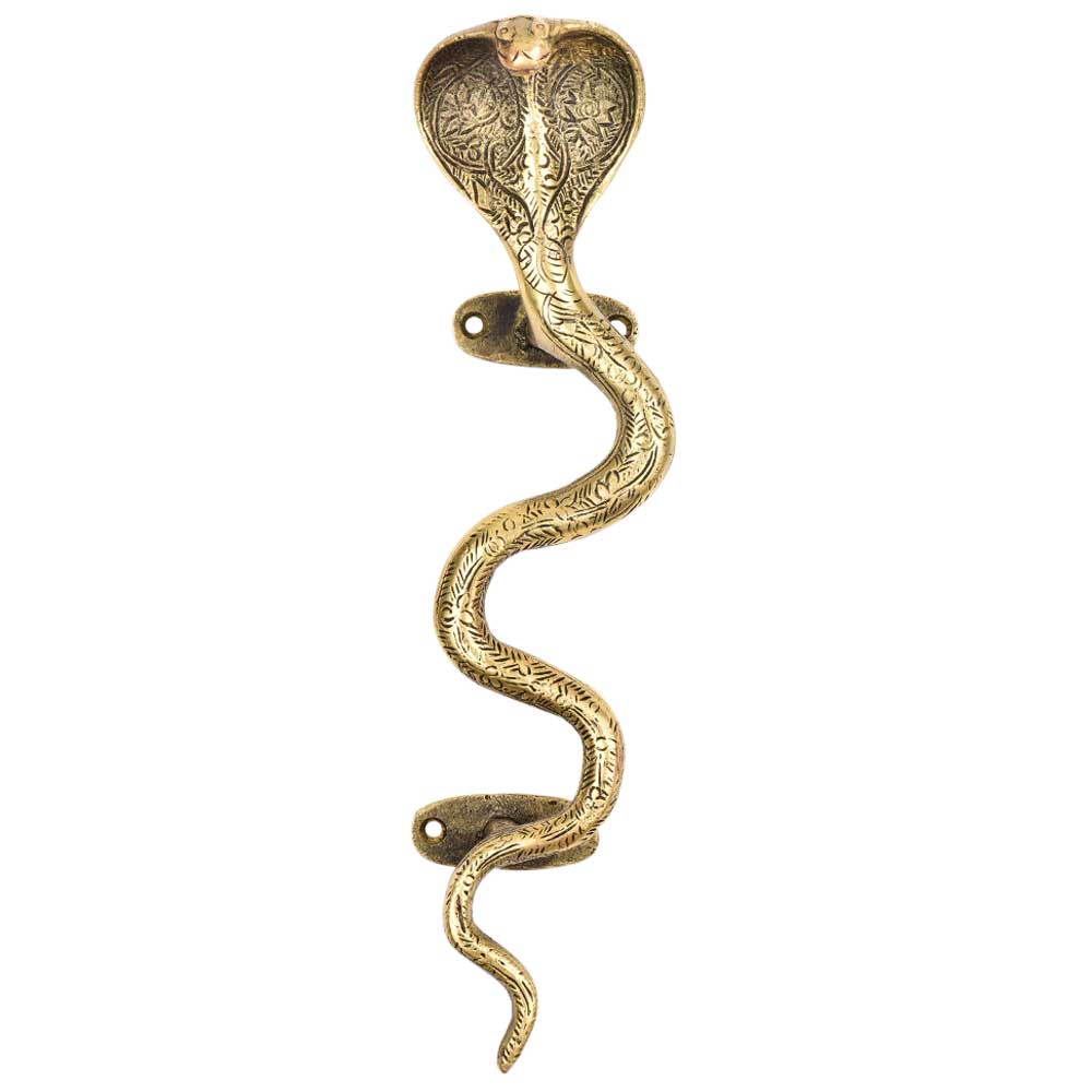 X-Large  Brass Snake Handle - Right