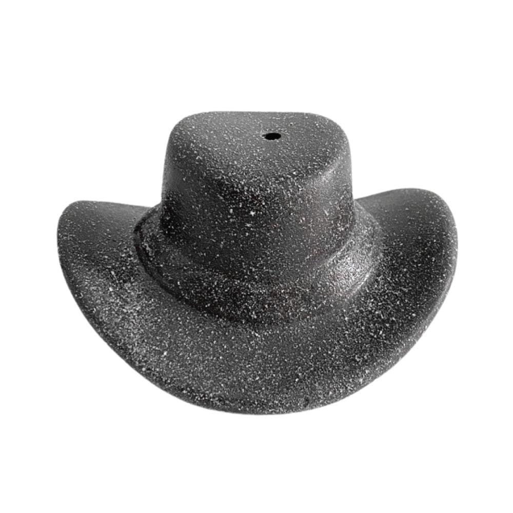 Cowboy Hat Incense Holder - Black