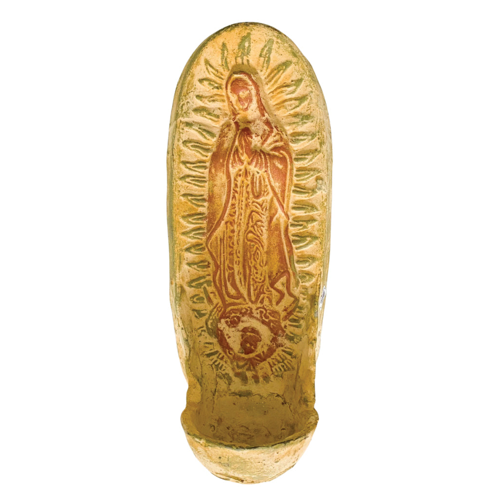 Ceramic Guadalupe Candle Holder