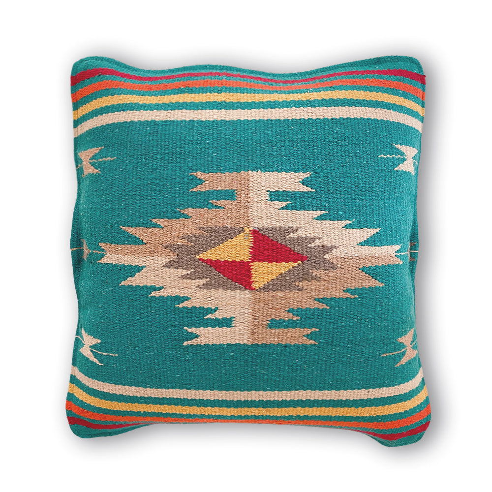 Woven Boyd Cushion - Teal