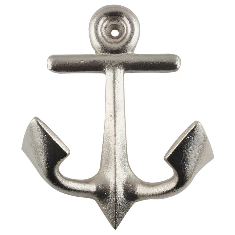 Iron Anchor Wall Hook - Silver