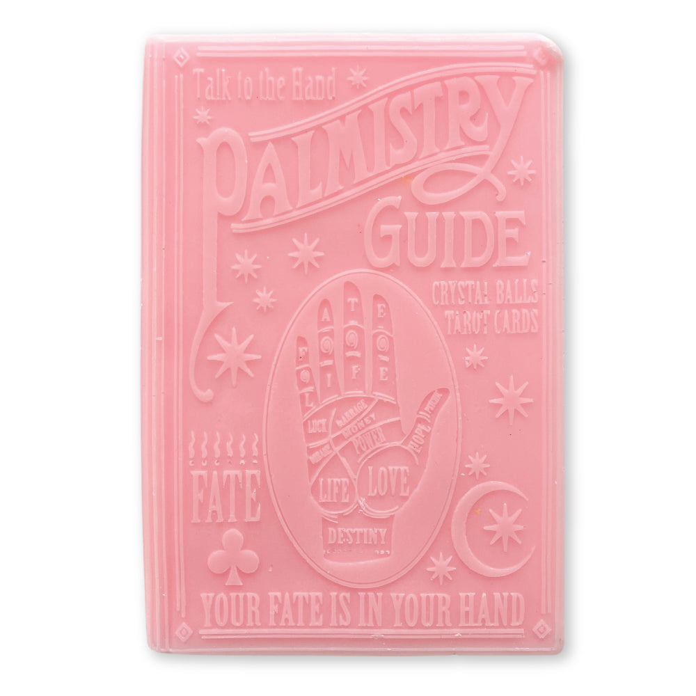 Palmistry Guidebook Candle - Baby Pink
