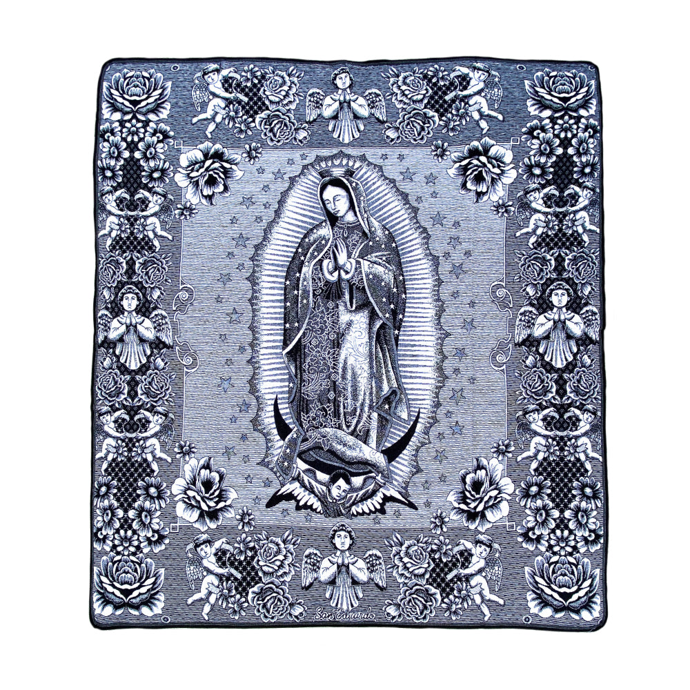 Guadalupe Blanket - Black & White