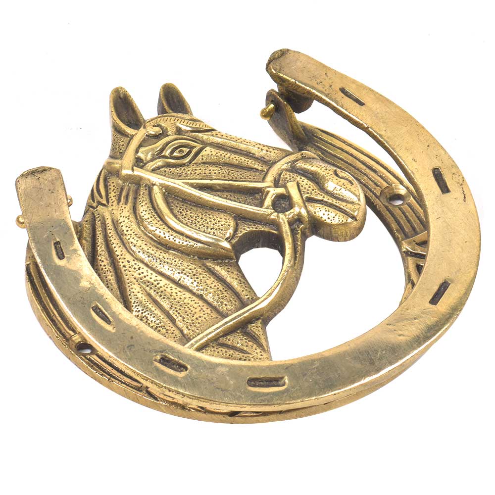 Brass Horseshoe Door Knocker