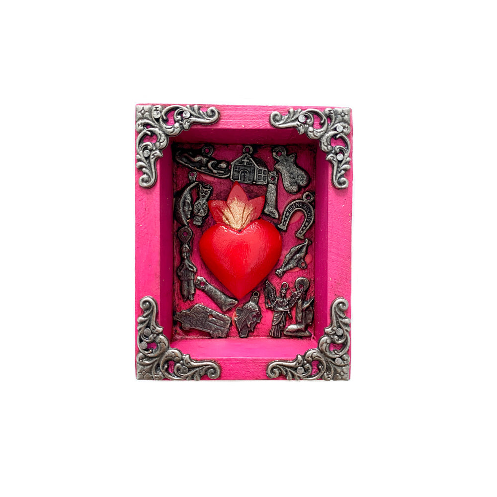 Milagro Wooden Box - Pink