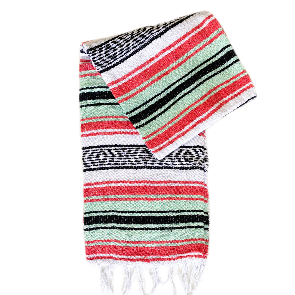 Small Falsa Blanket - Coral & Mint