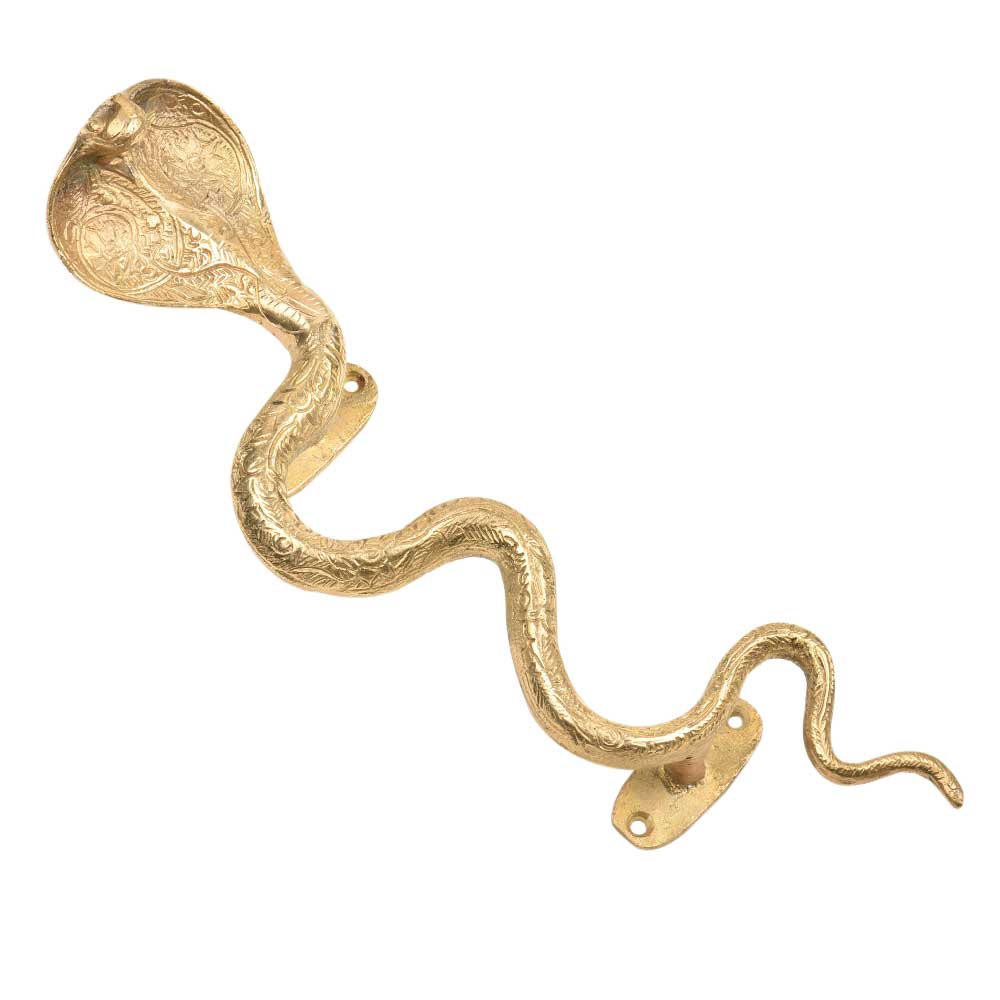 X-Large  Brass Snake Handle - Left