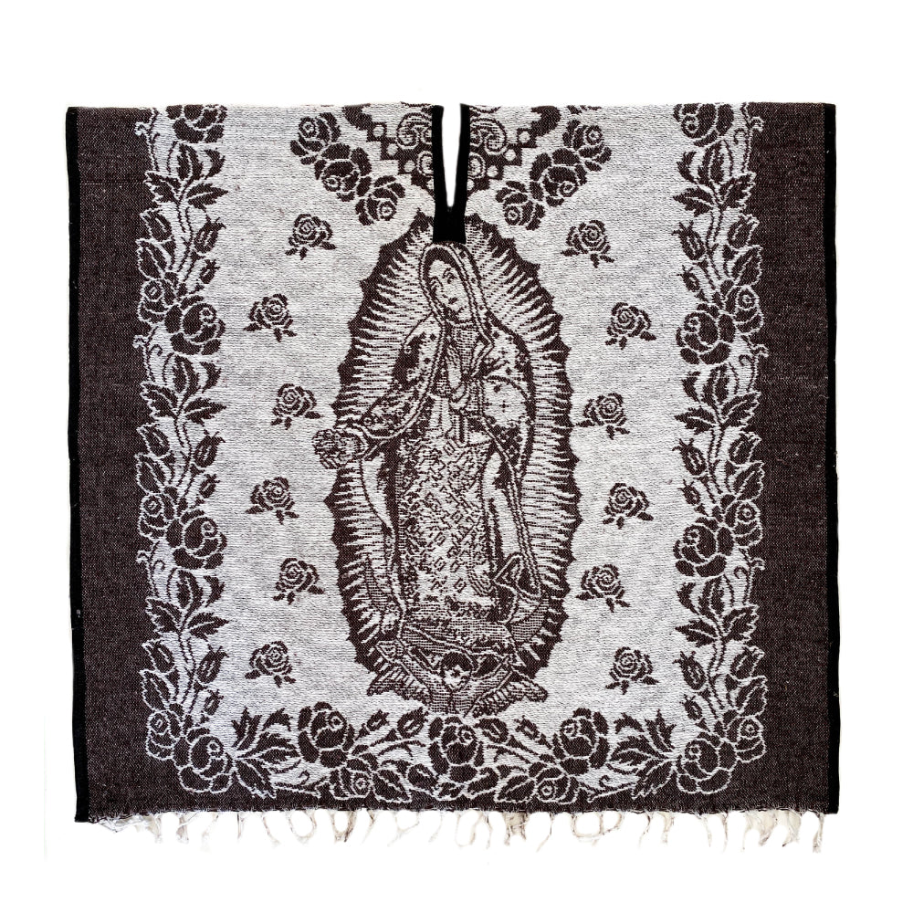 Poncho - Virgen de Guadalupe Dark Brown