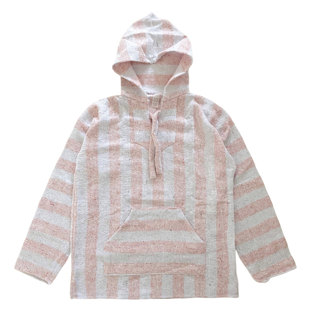 Men's Baja - X-Large White & Baby Pink Stripe