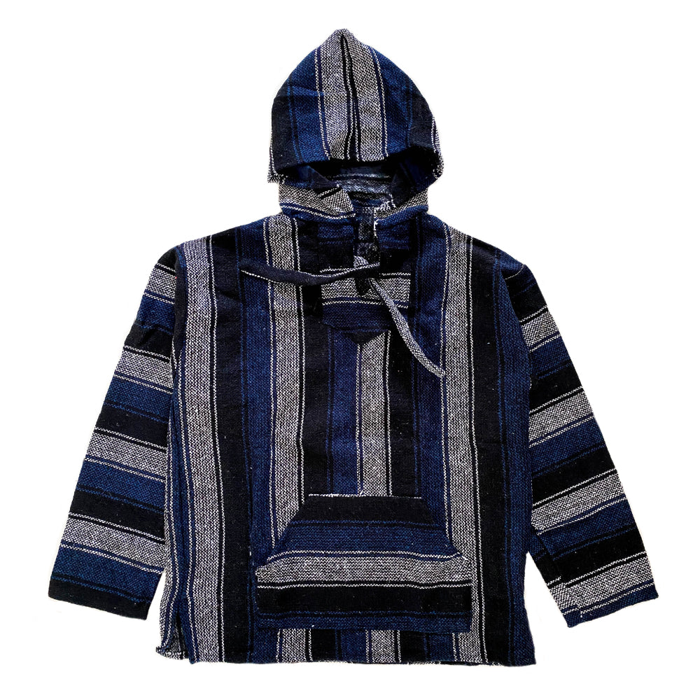 Men's Baja - XLarge Black & Blue Stripe