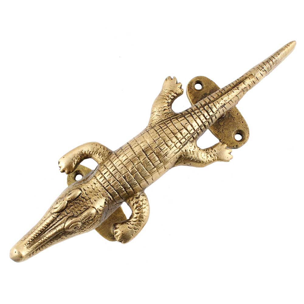 Brass Crocodile Handle - Style 2