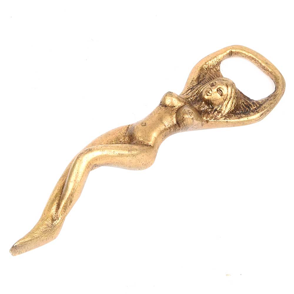 Brass Lady Bottle Opener