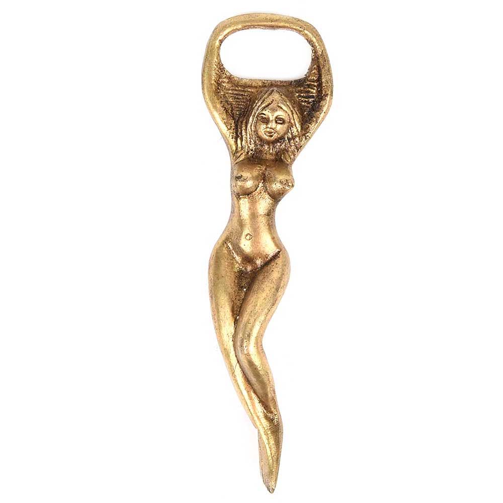 Brass Lady Bottle Opener